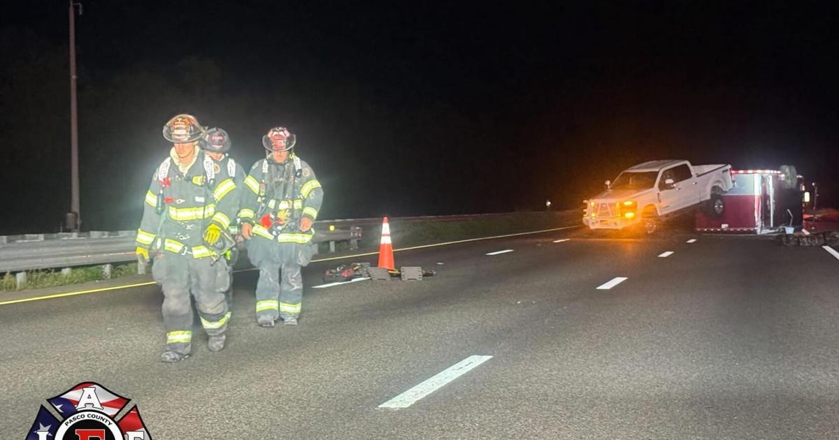 I-75 Reopens After Overturned Trailer Hauling Epoxy Closes Lanes