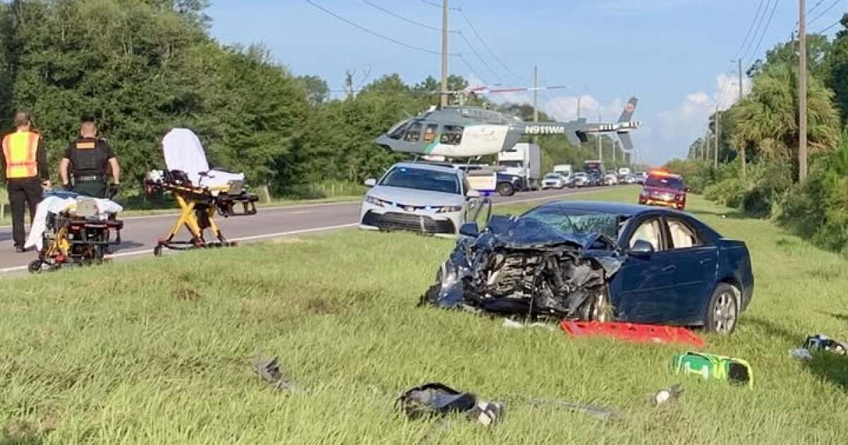Multiple Vehicle Crash In Pasco County, SR 52 Shut Down