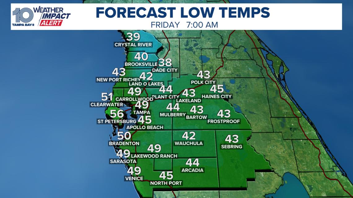 Frost Advisory Issued For Tampa Bay Area As Temperatures Drop