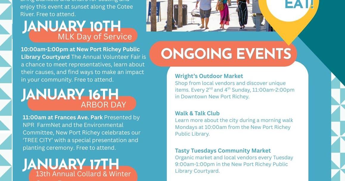 New Port Richey Community Spotlights An Exciting Calendar Of Local Events In January