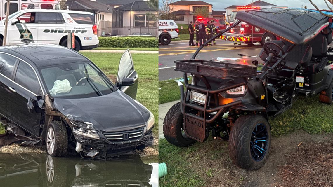 Pasco County Golf Cart Crash Leaves Eight Seriously Injured