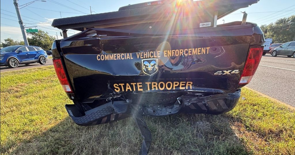 FHP Trooper Hospitalized After Teen Driver Hits Patrol Vehicle in Pasco County Crash