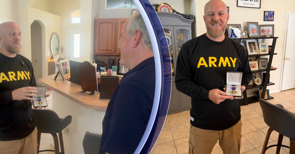 Army Veteran Reflects on Purple Heart and Resilience After Iraq Injury