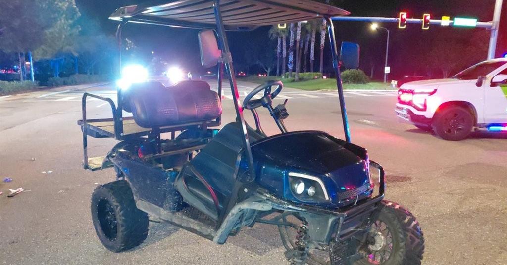 Golf Cart And Car Crash Leaves Four Teenagers Injured In Wesley Chapel